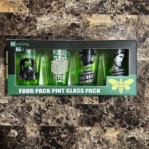 Breaking Bad Four Pack Pint Glass Pack